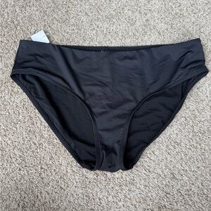 Sea Level Swim Black Bikini Bottom